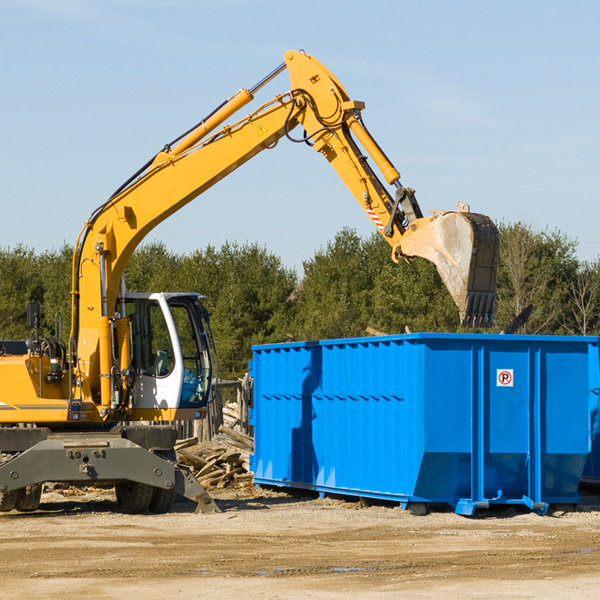 are there any restrictions on where a residential dumpster can be placed in Ashland NH